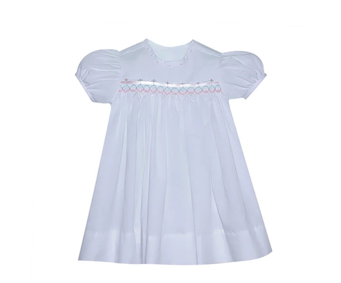 RN Frances White Ribbon Dress