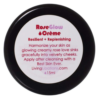 Jar of Living Libations Rose Glow Crème 15ml