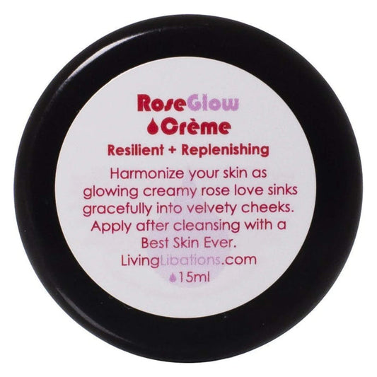 Jar of Living Libations Rose Glow Crème 15ml