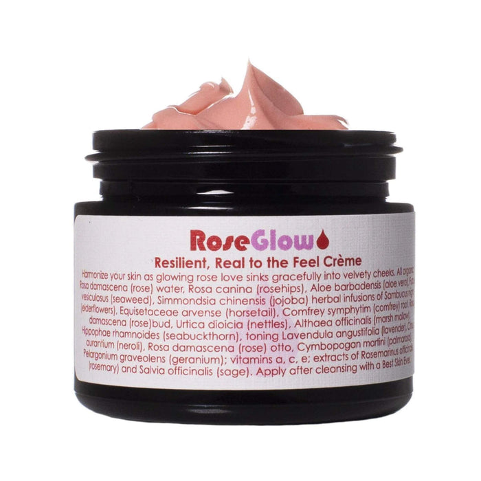 Living Libations Rose Glow Crème Jar