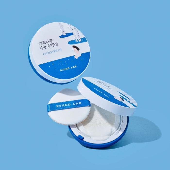 Round Lab Birch Moisturizing Sun Cushion SPF50+ - ikatehouse