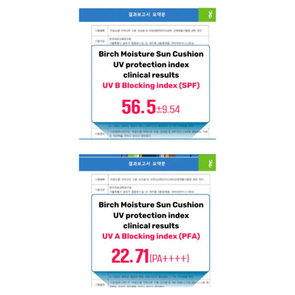 Round Lab Birch Moisturizing Sun Cushion SPF50+ - ikatehouse