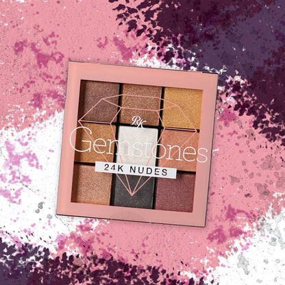 Ruby Kisses Eyeshadow Palette 9 Colors Gemstones - ikatehouse
