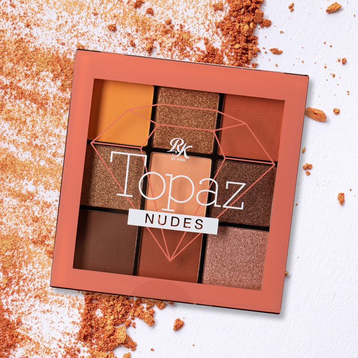 Ruby Kisses Eyeshadow Palette 9 Colors Topaz - ikatehouse