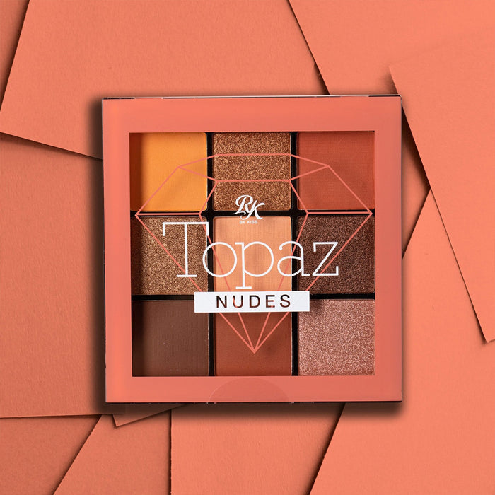 Ruby Kisses Eyeshadow Palette 9 Colors Topaz - ikatehouse