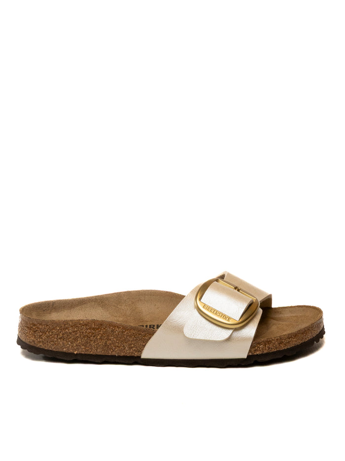 BIRKENSTOCK Sandal madrid big buckle laminato pearl MADRID BIG BUCKLE 1015279-PEARL WHITE