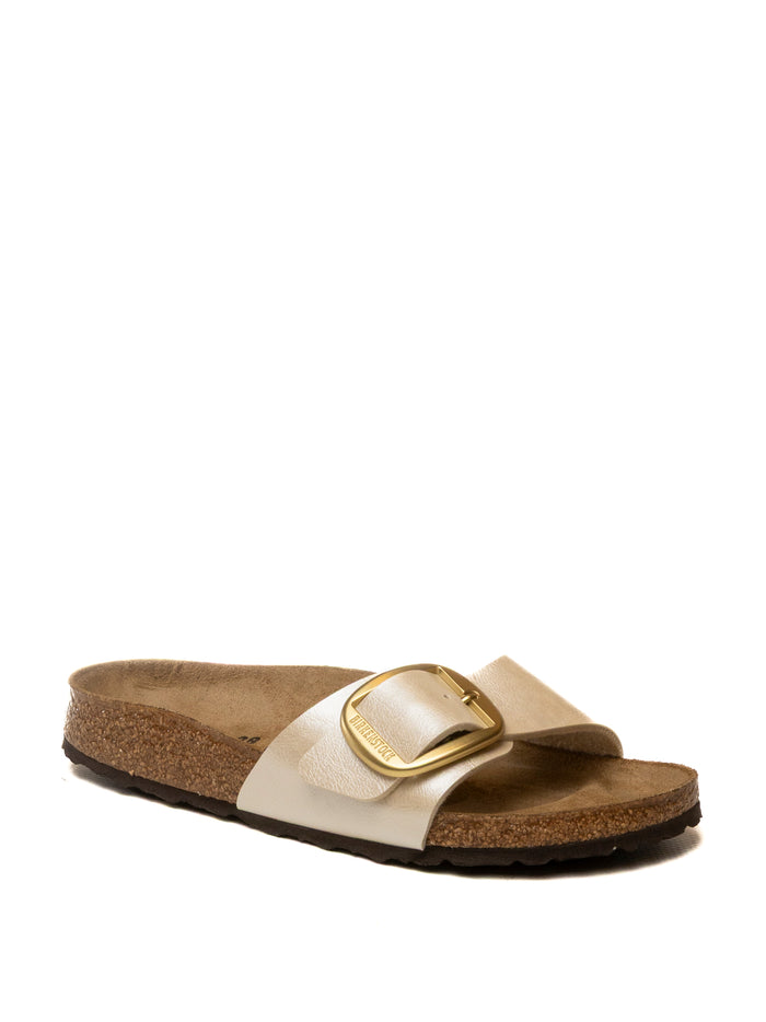BIRKENSTOCK Sandal madrid big buckle laminato pearl MADRID BIG BUCKLE 1015279-PEARL WHITE