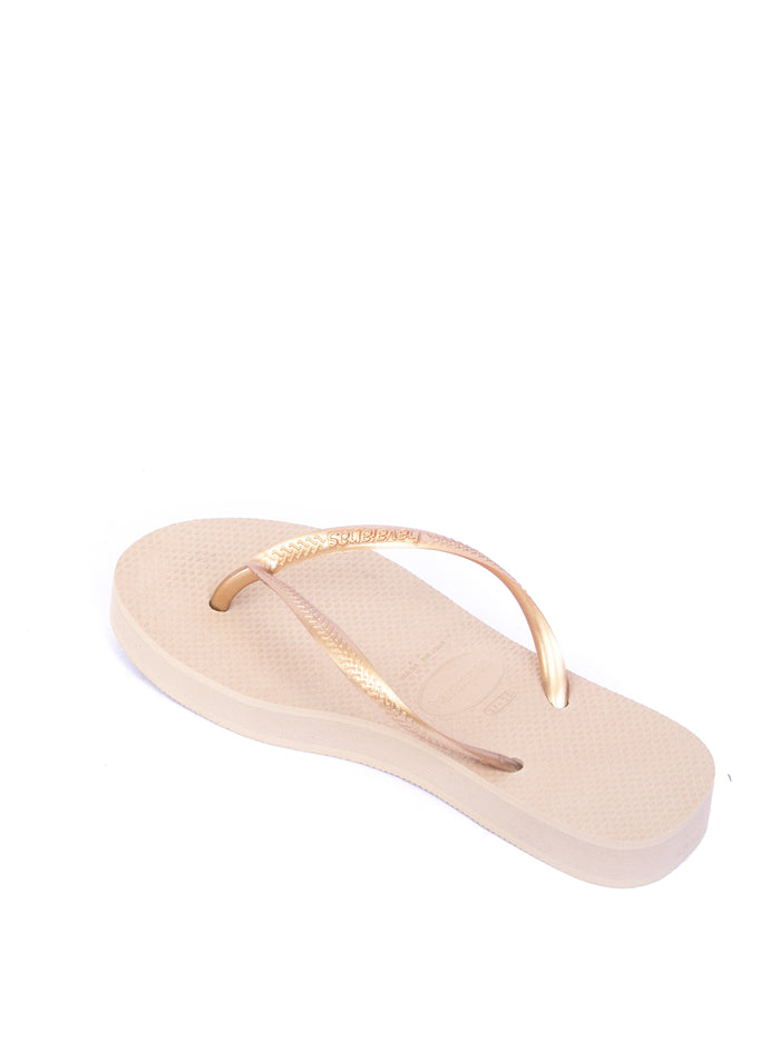 HAVAIANAS Sandalo flatform oro 4144537 SLIMPLATFORM-0570