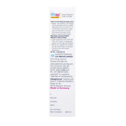 Sebamed Baby Multi Protect Sunscreen Lotion SPF 50+