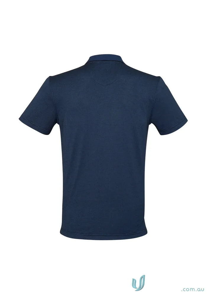 Navy blue p501ms Shadow Polo shirt with cross-dyed tonal fine fabric for the perfect blend