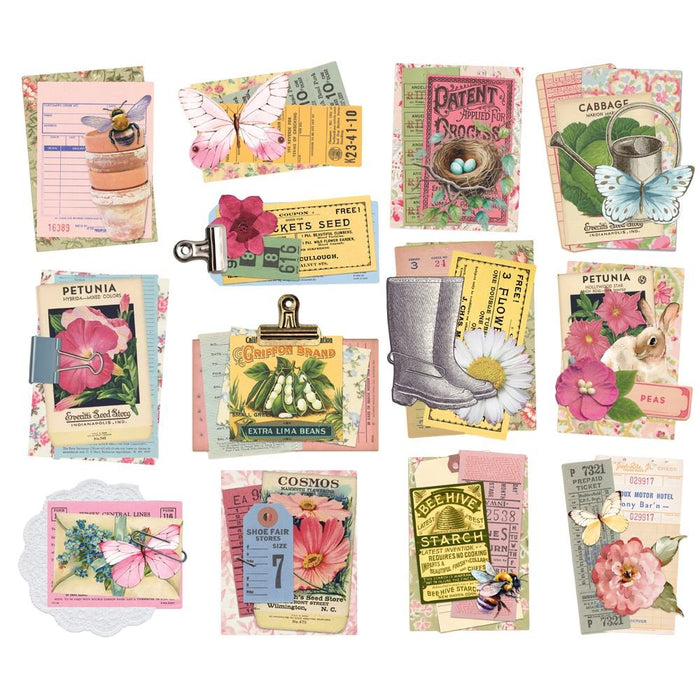 Simple Stories - Bits & Pieces Die-Cuts - 13/Pkg - Simple Vintage Spring Garden - Layered. Die-cuts are a great addition to scrapbook pages, greeting cards and more! Available at Embellish Away located in Bowmanville Ontario Canada.