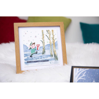 Sizzix - Making Tool Layered Stencil 6"X6" By Olivia Rose - Winter Scenes. Brrr! What a chilly scene, with bare birch trees, flakes falling and deep footprints in the snow this Winter Scene Layered Stencil is perfect for a wintery backdrop. Available at Embellish Away located in Bowmanville Ontario Canada.