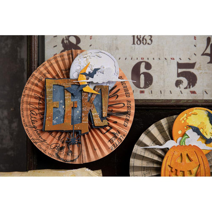 Sizzix - Thinlits Dies By Tim Holtz - 7/Pkg - Edison Colorize. Carve out room for Edison, an exciting new addition to the Colorize family. Designed by Tim Holtz, this fun new character is sure to be a hit throughout the spooky season! Available at Embellish Away located in Bowmanville Ontario Canada. Example by brand ambassador.