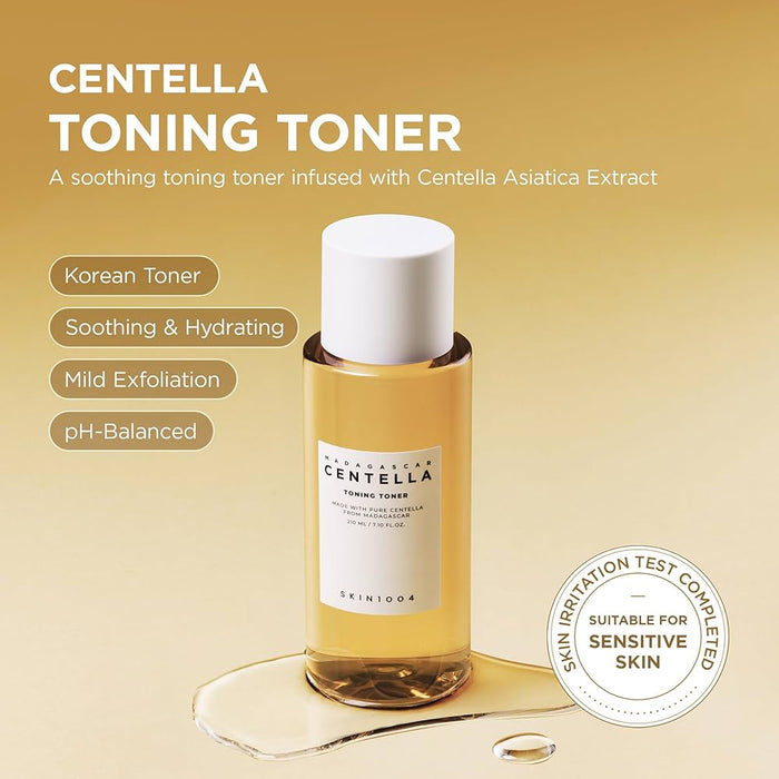 SKIN1004 Madagascar Centella Asiatica PHA Toning Toner 210ml. SKIN1004 مدغشقر كينتيللا اسياتيكا PHA تونينغ تونر - Princess Cosmetics Qatar