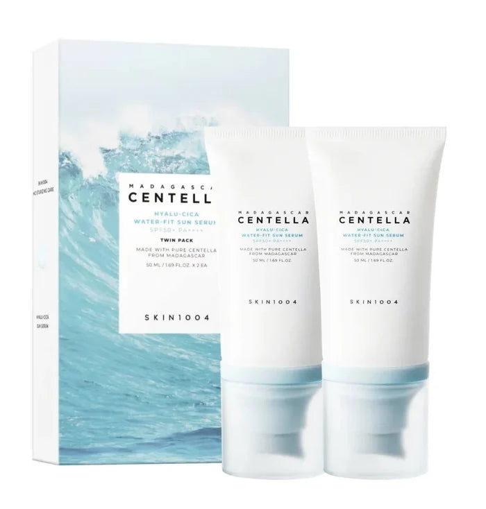SKIN1004 Madagascar Centella Hyalu-Cica Water-Fit Sun Serum Twin Pack (50mlx2each)