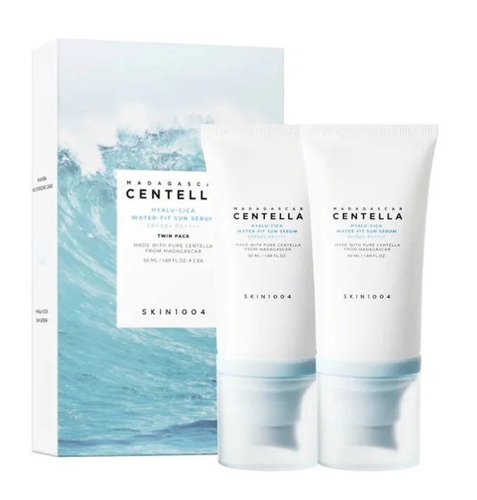 SKIN1004 Madagascar Centella Hyalu-Cica Water-Fit Sun Serum Twin Pack (50mlx2each)