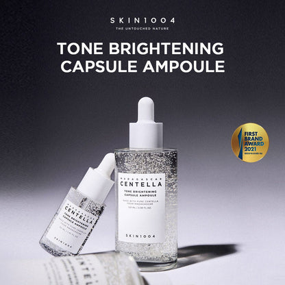 SKIN1004 Madagascar Centella Tone Brightening Capsule Ampoule. أمبولة SKIN1004 مدغشقر سنتيلا تون لتفتيح البشرة - Princess Cosmetics Qatar