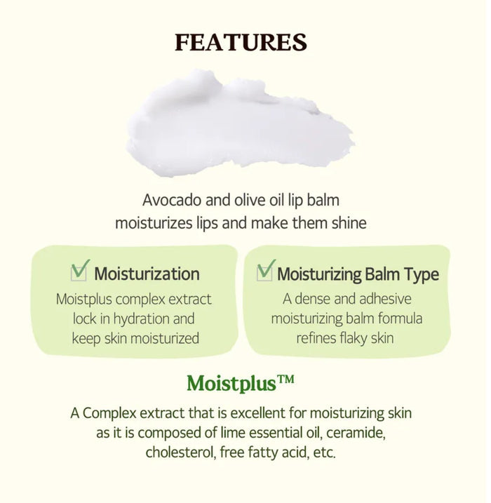 SKINFOOD Avocado & Olive Lip Balm 12g | VGLE Beauty Canada