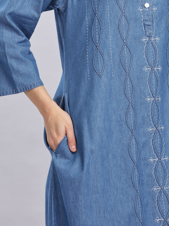 Relaxed Sky Blue Denim Nighty