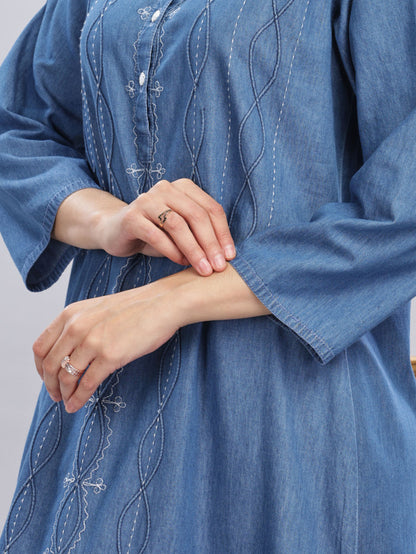 Relaxed Sky Blue Denim Nighty