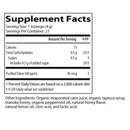 Smart Silver Lozenges (21 ct.) by Desbio
