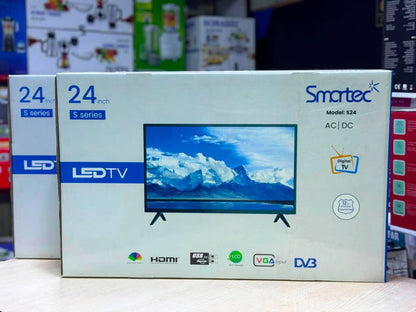 Smartec 24" LED TV – S24 S Series | AC/DC | Digital TV | HDMI | USB | DVB | 12 Months Warranty