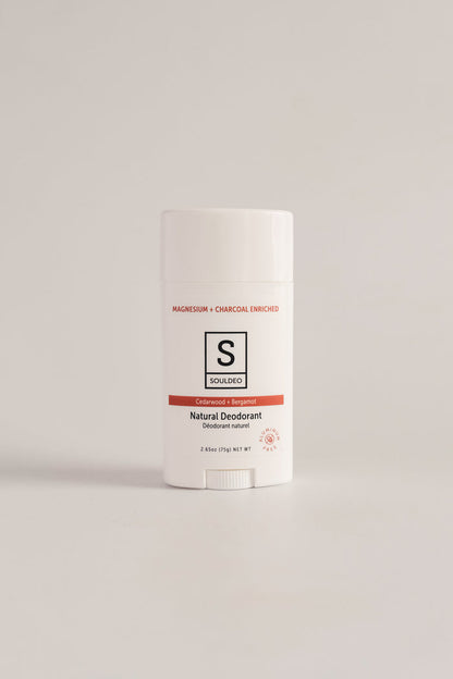 SoulDeo Deodorant Stick - Cedarwood & Bergamot