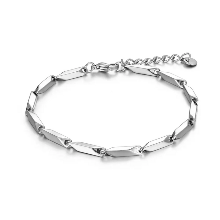 Stainless Steel 3mm Melon Seed Chain Bracelet