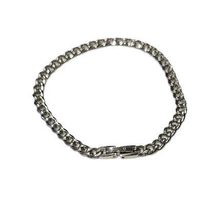 Stainless Steel & Gold-Plated Curb Link Bracelet (5mm)