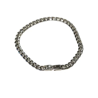 Stainless Steel & Gold-Plated Curb Link Bracelet (5mm)