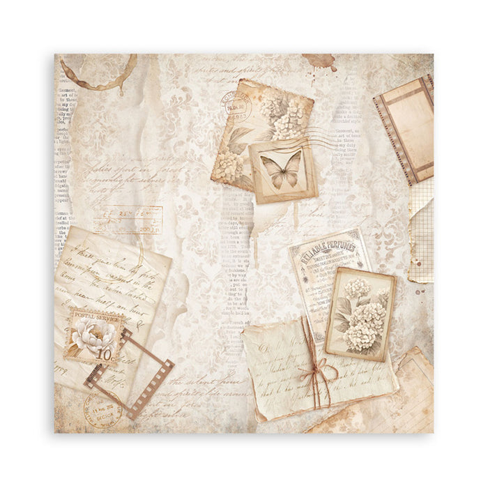 Stamperia - 12X12 Maxi Paper Pad - Quiet Days. Includes 22 sheets. Available at Embellish Away located in Bowmanville Ontario Canada.