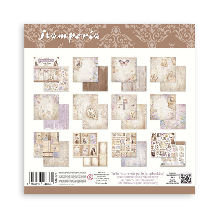 Stamperia - 12X12 Paper Pad - Quiet Days. 10 sheets. Available at Embellish Away located in Bowmanville Ontario Canada.