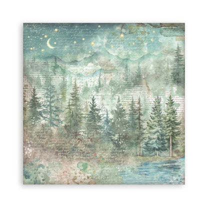Stamperia - 8X8 Maxi Paper Pad - Herbarium Silvae. Includes 22 sheets. Available at Embellish Away located in Bowmanville Ontario Canada.