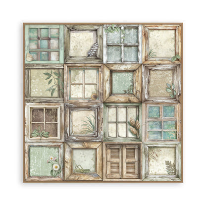 Stamperia - 8X8 Maxi Paper Pad - Herbarium Silvae. Includes 22 sheets. Available at Embellish Away located in Bowmanville Ontario Canada.