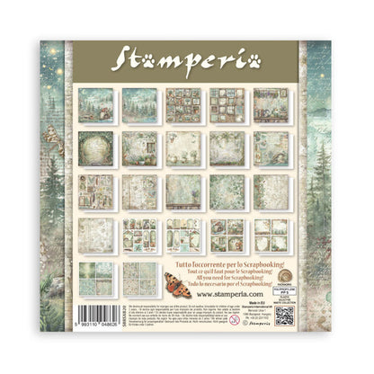 Stamperia - 8X8 Maxi Paper Pad - Herbarium Silvae. Includes 22 sheets. Available at Embellish Away located in Bowmanville Ontario Canada.