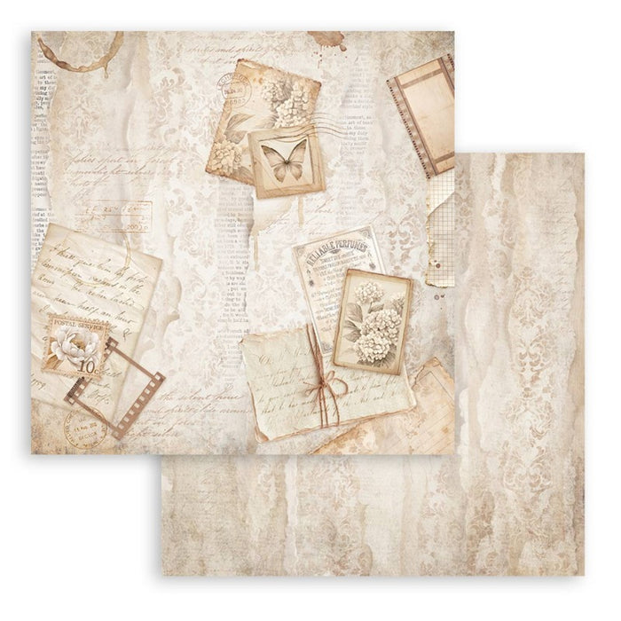 Stamperia - 8X8 Paper Pad - Quiet Days. 10 sheets. Available at Embellish Away located in Bowmanville Ontario Canada.