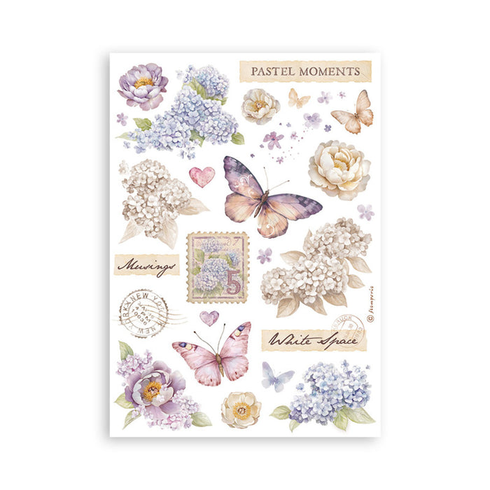 Stamperia - A5 Washi Pad - Quiet Days. Includes 8 Sheets. Available at Embellish Away located in Bowmanville Ontario Canada.