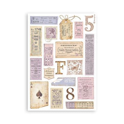 Stamperia - A5 Washi Pad - Quiet Days. Includes 8 Sheets. Available at Embellish Away located in Bowmanville Ontario Canada.