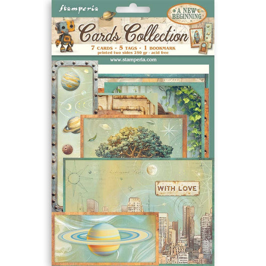 Stamperia - Cards Collection - A New Beginning. Available at Embellish Away located in Bowmanville Ontario Canada.