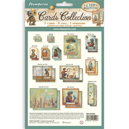 Stamperia - Cards Collection - A New Beginning. Available at Embellish Away located in Bowmanville Ontario Canada.
