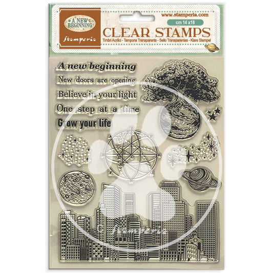 Stamperia - Clear Stamp - A New Beginning. Available at Embellish Away located in Bowmanville Ontario Canada.