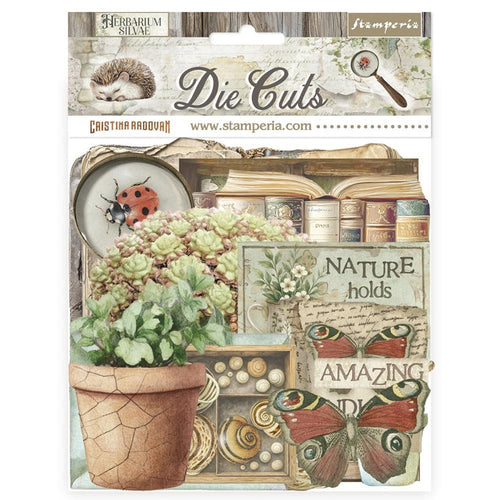 Stamperia - Die Cuts - Herbarium Silvae. Available at Embellish Away located in Bowmanville Ontario Canada.