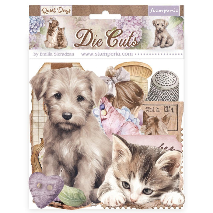 Stamperia - Die Cuts - Quiet Days. Available at Embellish Away located in Bowmanville Ontario Canada.
