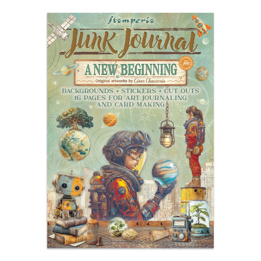 Stamperia - Junk Journal Stickers Cut-outs And Backgrounds - A New Beginning. Available at Embellish Away located in Bowmanville Ontario Canada.