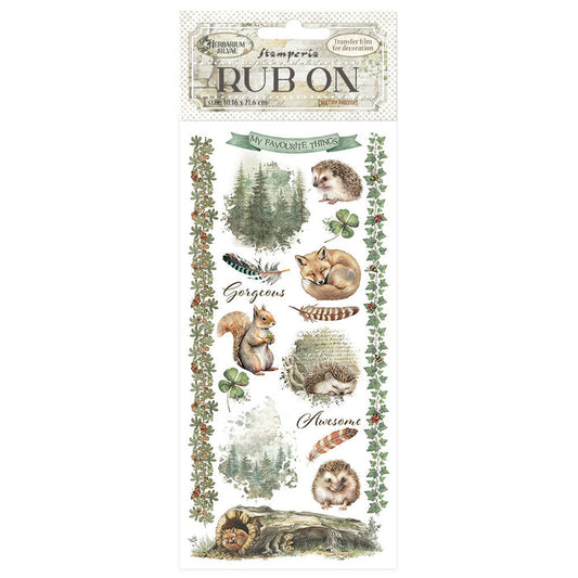 Stamperia - Rub-on - Herbarium Silvae - Forest. Available at Embellish Away in Bowmanville Ontario Canada.