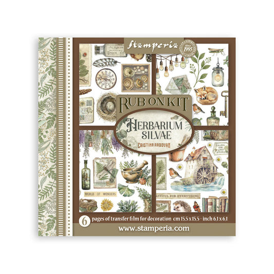 Stamperia - Rub-on Kit - Herbarium Silvae. Available at Embellish Away located in Bowmanville Ontario Canada.