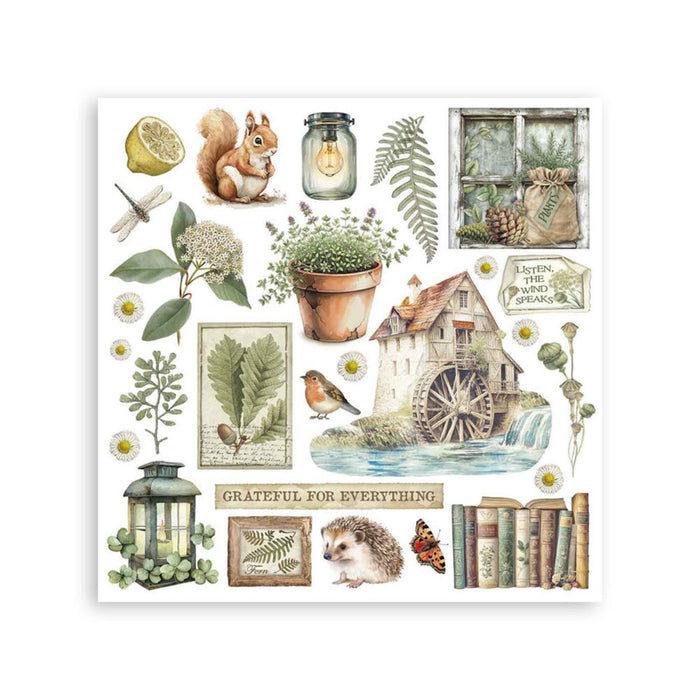 Stamperia - Rub-on Kit - Herbarium Silvae. Available at Embellish Away located in Bowmanville Ontario Canada.