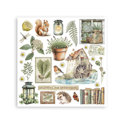 Stamperia - Rub-on Kit - Herbarium Silvae. Available at Embellish Away located in Bowmanville Ontario Canada.