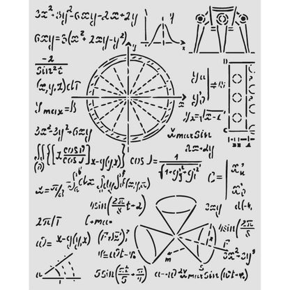 Stamperia - Thick Stencil - A New Beginning - Formulas