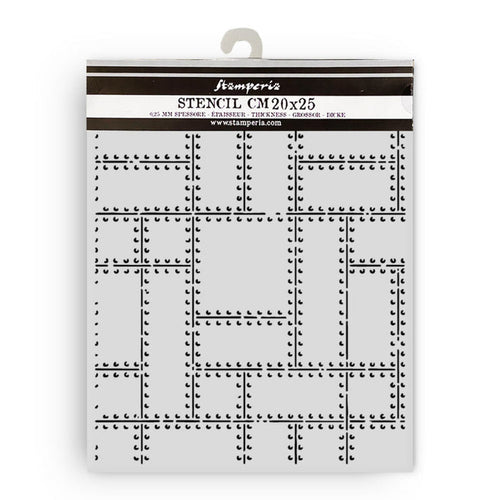 Stamperia - Thick Stencil - A New Beginning - Metal Plates. Available at Embellish Away located in Bowmanville Ontario Canada.